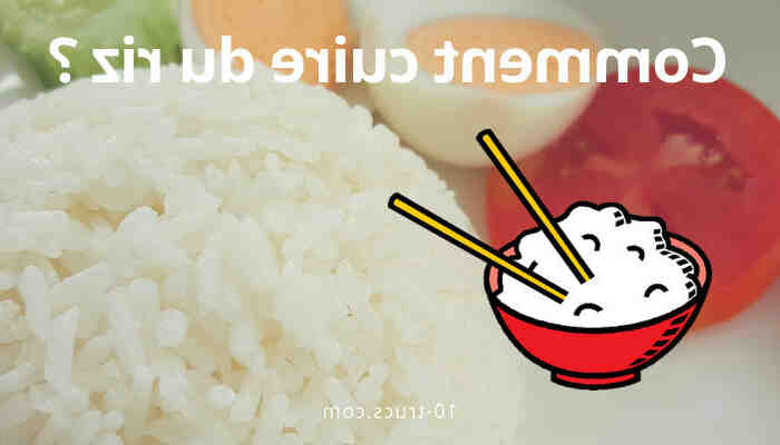 Comment faites-vous cuire le riz?